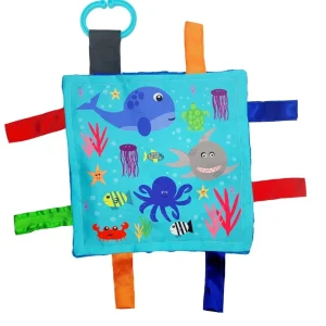 Baby Jack s Ocean Sea Animals Crinkle Sensory Toy 20x20cm