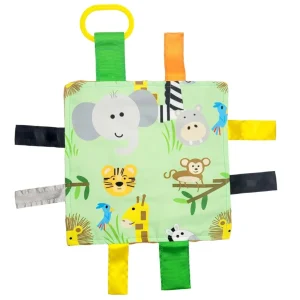 Baby Jack s Jungle Animals Crinkle Sensory Toy 20x20cm