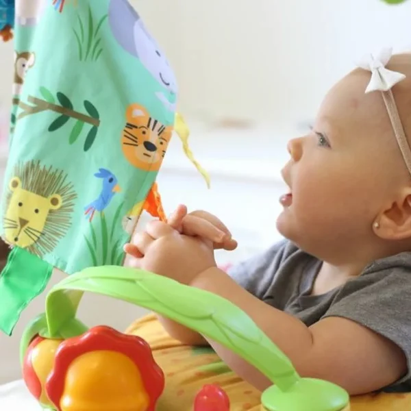 Baby Jack s Jungle Animals Crinkle Sensory Toy 20x20cm