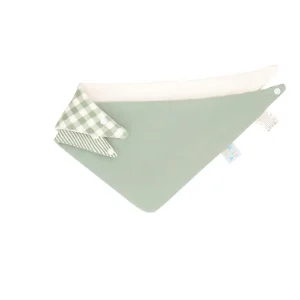 All4Ella Bandana Bibs 2pk - Gingham Sage