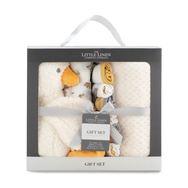 Little Linen Boxed Gift Set - Fuzzy Duck