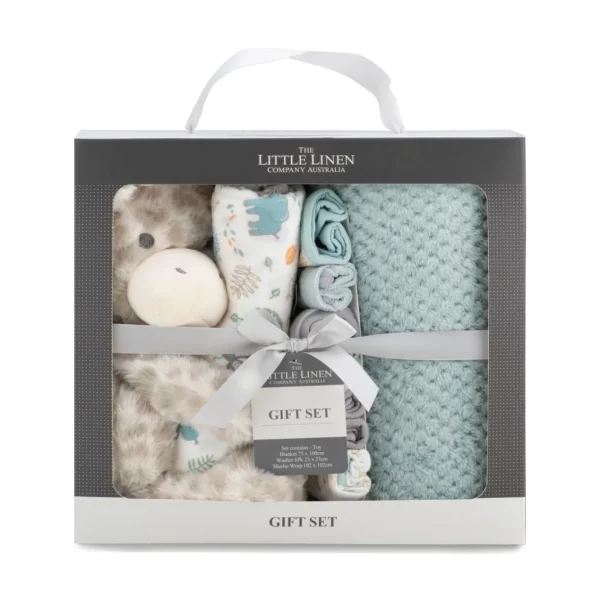 Little Linen Boxed Gift Set - Savanah Giraffe