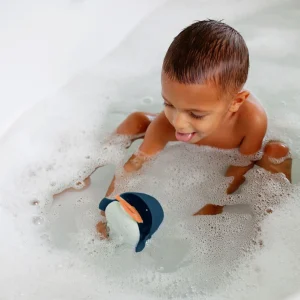 Boon Chomp Hungry Whale Bath Toy - Navy