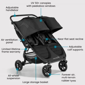 Baby Jogger City Mini® GT2 Double - Jet