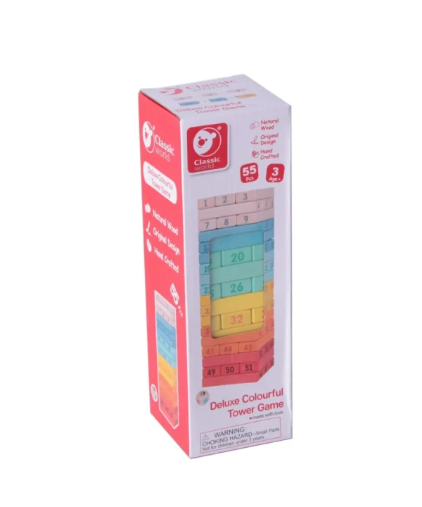 Classic World - Deluxe Colourful Tower Game