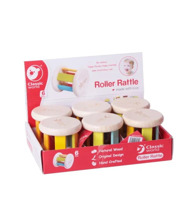 Classic World - Wooden Roller Rattle