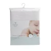 Baby First Cot Cotton Sheet - Flat White