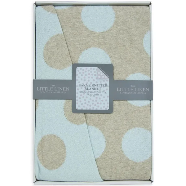Little Linen Cotton Cot Knit Blanket Windsor
