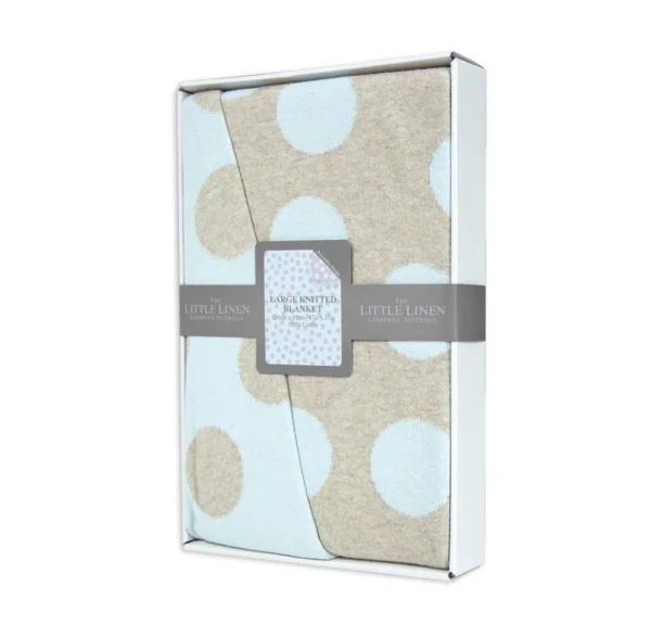 Little Linen Cotton Cot Knit Blanket Windsor
