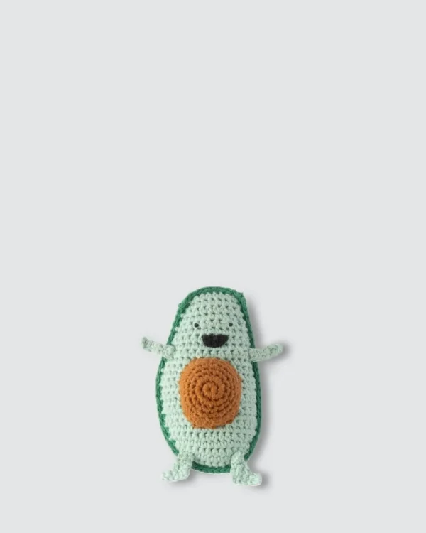 Little Linen Crochet Rattle - Anthony Avocado