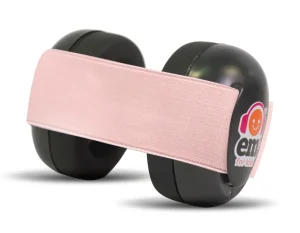 Ems for Kids Earmuffs-Black/Headband-Coral