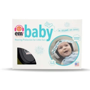 Ems for Kids Earmuffs-Black/Headband-Coral