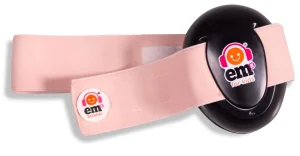 Ems for Kids Earmuffs-Black/Headband-Coral
