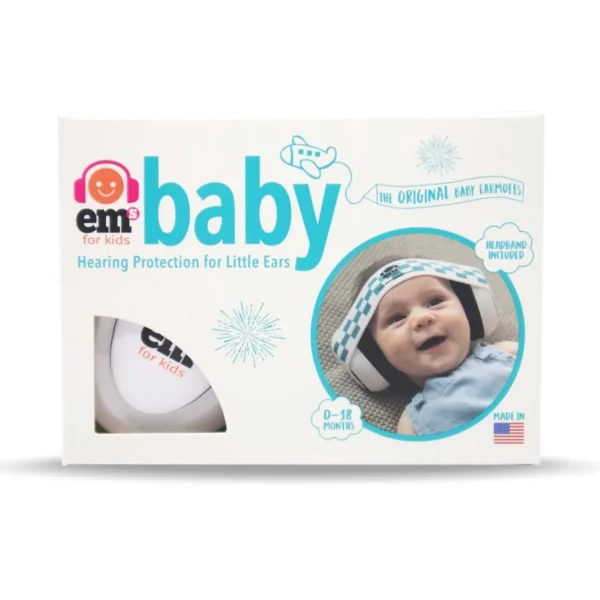 Ems for Kids Ems 4 Kids Bubs Earmuffs White & White