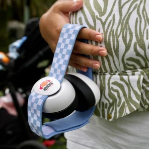 Ems for Kids Bubs Earmuffs White & Racer Blue