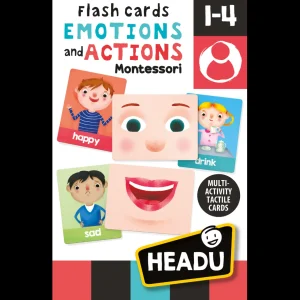 Headu Flashcards: Emotions and Actions (Montessori)