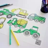 Funny Mat Large - Construction Trucks