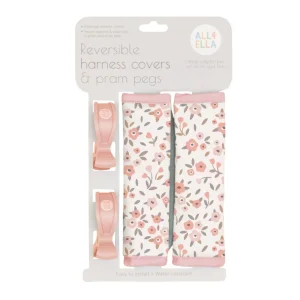 All4Ella Harness Covers & Pram Pegs - Floral Bouquet