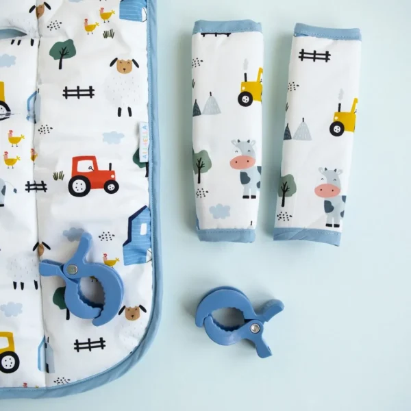 All4Ella Harness Covers & Pram Pegs - Barnyard