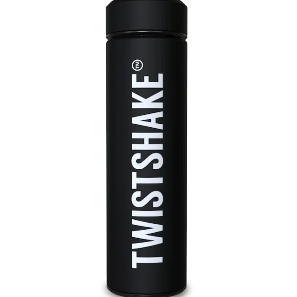 Twistshake Hot Or Cold Bottle 420Ml Black