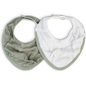 Little Linen Little Bamboo Muslin Bib 2pk - Bayleaf