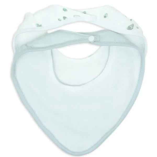 Little Linen Little Bamboo Muslin Bib 2Pk Whisper