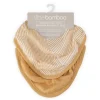 Little Linen Little Bamboo Muslin Bibs 2Pk - Marigold