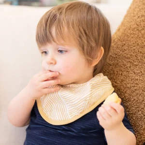 Little Linen Little Bamboo Muslin Bibs 2Pk - Marigold