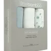 Little Linen Little Bamboo Muslin Wraps 3Pk - Whisper