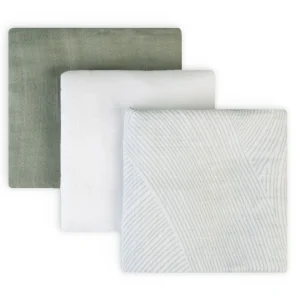 Little Linen LITTLE BAMBOO MUSLIN WRAPS 3PK - BAYLEAF