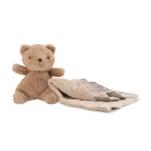 Little Linen Little Bamboo Plush & Blankie Set - Iced Coffee