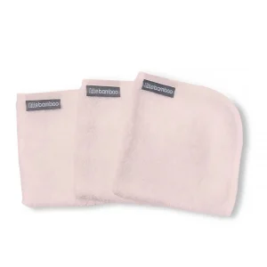 Little Linen Little Bamboo Towelling Washer 3Pk - Dusty Pink