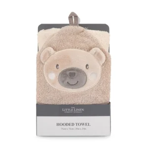 Little Linen Character Hooded Towel - Nectar Bear