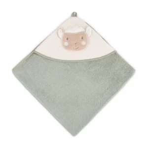 Little Linen Character Hooded Towel - Farmyard Lamb