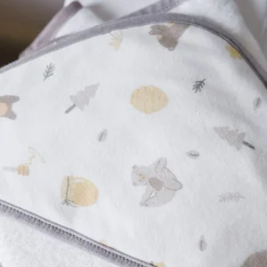 Little Linen Hooded Towel 2pk - Nectar Bear