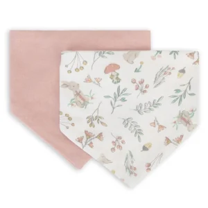 Little Linen Jersey Bib 2pk - Harvest Bunny