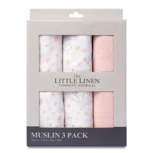 Little Linen Muslin 3Pk - Ballerina Bunny