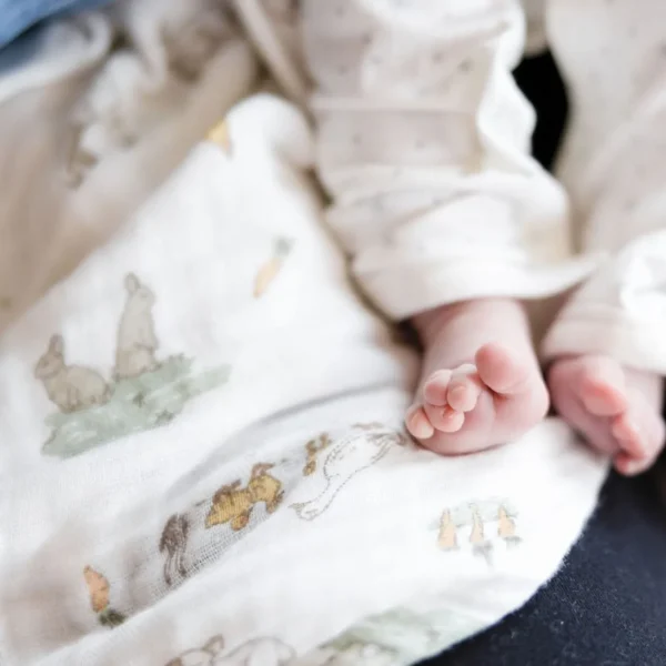 Little Linen Muslin 3pk - Farmyard Lamb