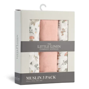 Little Linen Muslin 3pk - Harvest Bunny