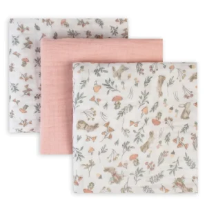Little Linen Muslin 3pk - Harvest Bunny