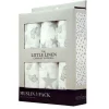 Little Linen Muslin 3Pk - Mint Elephant