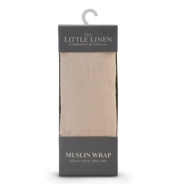 Little Linen MUSLIN 1PK SOLIDS - NECTAR BEAR