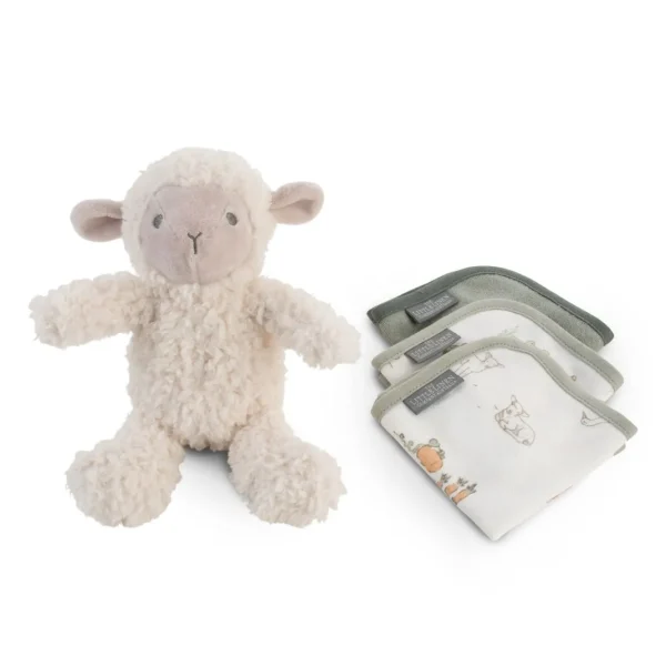 Little Linen Plush Toy & Washers - Farmyard Lamb