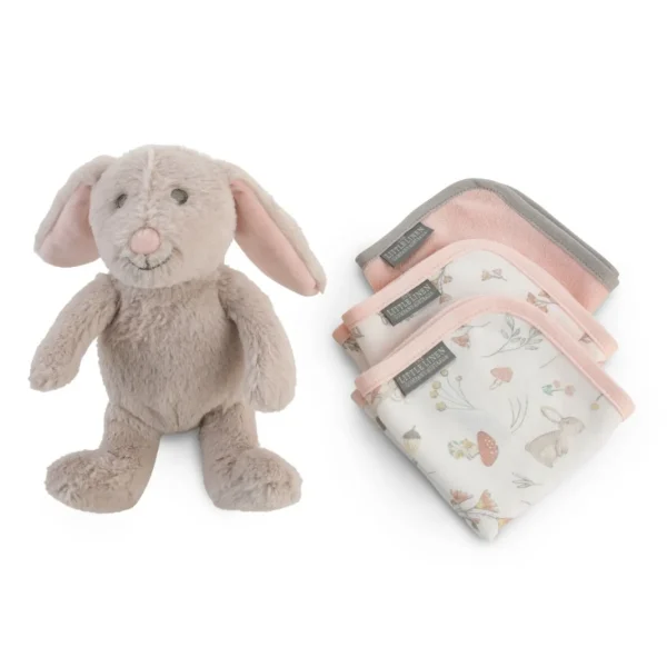 Little Linen Plush Toy & Washers - Harvest Bunny