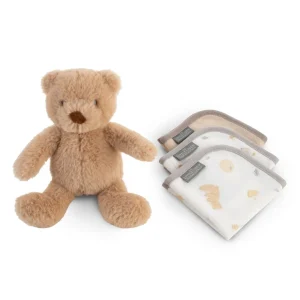 Little Linen Plush Toy & Washers - Nectar Bear