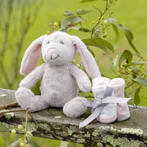 Little Linen Plush Toy & Washers - Harvest Bunny