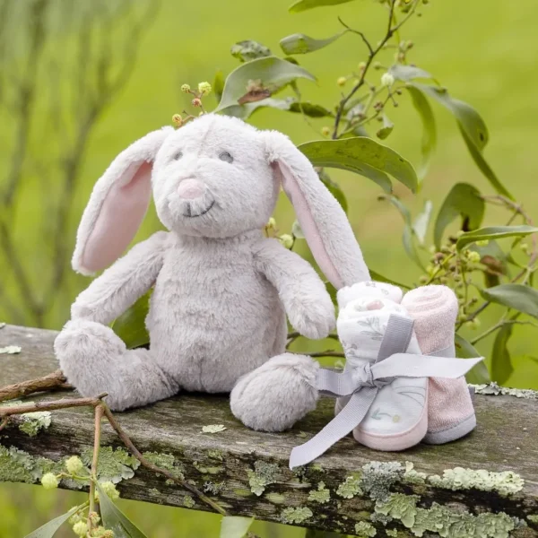 Little Linen Plush Toy & Washers - Harvest Bunny