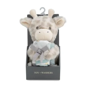 Little Linen Plush Toy & Washers - Savanna Giraffe