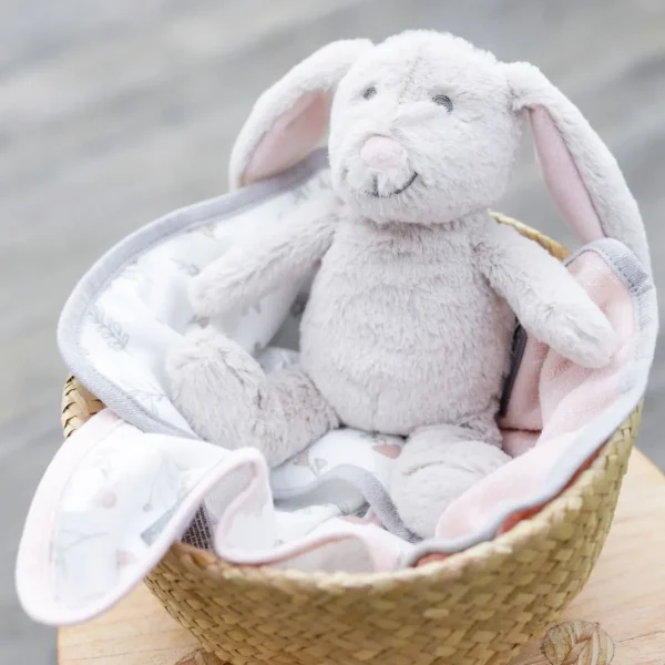 Little Linen Plush Toy & Washers - Harvest Bunny