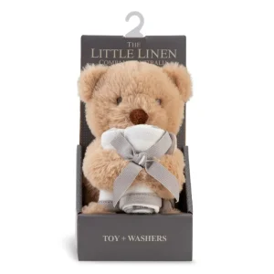 Little Linen Plush Toy & Washers - Nectar Bear